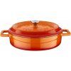 LAVA Metal Kastrol litinový kulatý, oranžový, obsah 2,4 l, 24 cm (LVYST24K2OR)