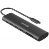 Swissten usb-c hub 7-in-1 (usb-c 100w, hdmi 4k, 1x usb-a 3.0, 2x usb-a 2.0, sd, micro sd) aluminium 44040202