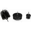 Sixtol Sada kief na vŕtačku na čistenie auta CAR DETAILING DRILL BRUSH 3 HARD, 3 ks
