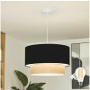 | Brilagi - LED luster na lanku CERIA 1xE27/40W/230V priemer 50 cm čierna/béžová | EG300171+EG781091