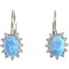 INFINITYSILVER Strieborné náušnice s modrým opálom KE247OPmp