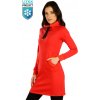 Litex Dámske mikinové šaty s kapucňou 7E082 červená M