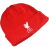 Liverpool FC Detská pletená zimná čiapka Liverpool FC, červená, vyšívaný znak