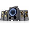 FENDA F&D repro F7700X/ 4.1/ 80W/ čierne s RGB/ BT5.0/ FM rádio/ USB prehrávanie/ optický vstup/ diaľkové ovládanie