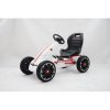ABARTH Gokart na pedály Šľapacia motokára penové kolesá čierna