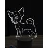 Beling 3D lampa, vtipný pinscher ,7 farebná OR19