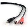 Kábel Gembird prepajaci jack 3,5mm na 2x RCA (cinch) 2.5m CCA-458-2.5M