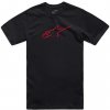 ALPINESTARS tričko AGELESS SHADOW CSF TEE black/red - 2XL