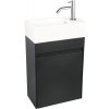 Kúpeľňový nábytok s umývadlom Differnz HURA L biela/antracit 63,5 x 40 x 22 cm 38.006.14