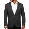 Antracitové pánske elegantné sako Bolf 021