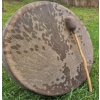 Petrovič Drums Petrovic Drums Šamanský bubon 46cm Vŕba Masív Kozia koža s kameňom