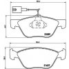 Sada brzdových platničiek, vždy 4 kusy v sade BREMBO P 23 077 (P23077)