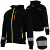 Pracovná bunda 24h-BHP zateplená výstražná čierna XL polyester
