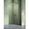New Trendy New Soleo Copper Brushed stena sprchového kúta walk -in 80 cm medená brúsený/sklo priehľadné K-2102