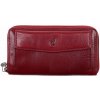 Cosset Veľká dámska peňaženka kožená so zipsom 4491 Komodo vínová