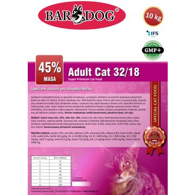 Bardog Adult CAT 32/18 Super premium 1 kg