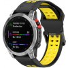 Remienok Sport Wristband čierno-žltý pre Garmin Fenix 7S / 6S / 5S