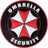 Plastové 3D patche 3D gumová nášivka UMBRELLA SECURITY Patch - Čierna / červená