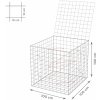 TopStone Gabiónový kôš s vekom: 100×100×100 cm - oko siete 10×10 cm