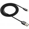Canyon CNS-MFIC3B, 1m prémiový opletený kábel Lightning/USB, MFI schválený Apple, čierny