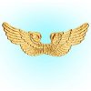 Detské anjelské zlaté krídla, 88 x 30 cm
