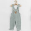 Dojčenské zahradníčky New Baby Luxury clothing Oliver sivé