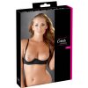 Cottelli Lingerie Otvorená Podprsenka s Kostícami Čierna 85B