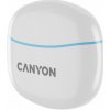 CANYON TWS-5 BT sluchátka s mikrofonem, BT V5.3 JL 6983D4, pouzdro 500mAh+40mAh až 38h, modrá