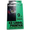 páska CASIO XR-9GN1 Black On Green Tape EZ Label Printer (9mm) (XR-9GN1)