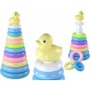 Lean Toys Detská pyramída Kačička – 12 kruhov