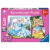 RAVENSBURGER Puzzle Disney princezny a jejich mazlíčci 3x49 dílků