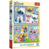 Trefl Puzzle so Stitchom nie je nuda 2v1 2x70 dielikov