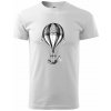 Teplovzdušný balón kreslený - Tričko extra veľké (5-8XL) - 5XL ( Biela )