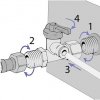 Prípojka 3/8 s guľovým ventilom
