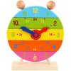 Drevené nasadzovacie hodiny Bigjigs Toys