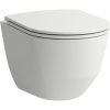 LAUFEN Pro Pack závesné WC Compact Rimless s hlbokým splachovaním, 360 x 490 mm, biela + Slim WC sedadlo Softclose, H8669550000001