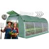 Záhradný fóliovník PREMIUM 2x3m s moskytierou-ZELENÝ (záhradný skleník so sieťkou MOSKYTIEROU 2x3 m)