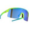 Cyklistické okuliare Neon Arrow 2.0 zelené/modré, Mirror blue cat. 3
