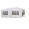 Tempo Kondela Záhradný párty stan, biela, 3x6 m, TEKNO TYP 2 + 6 bočných strán