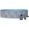 Bazén AZURO STONE 4,6 x 1,2m + piesková filtrácia 6m3/hod