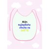Detský podbradník Mám naj otecka ružový