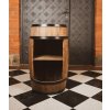 Creative Cooper Drevený sud, v retro štýle, na víno, výška 80 cm, wenge