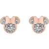 Disney detské náušnice Minnie Mouse pozlátená oceľ E600177PRWL-B.CS