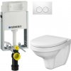 GEBERIT KOMBIFIXBasic vr. bieleho tlačidla DELTA 21 + WC CERSANIT DELFI + SEDADLO 110.100.00.1 21BI DE1