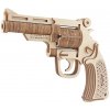 Woodcraft Drevené 3D puzzle Revolver M19