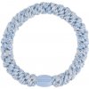 Gumička do vlasov Kknekki Sparkling Blue Glitter