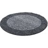 Ayyildiz , DOPREDAJ: 160x160 (průměr) kruh cm Kusový koberec Life Shaggy 1503 grey kruh, 160x160 (priemer) kruh, šedá, obývacia izba