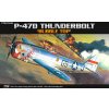 Academy Model Kit letadlo 12491 P-47D BUBBLE-TOP 36-12491 1:72