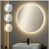 | Brilagi - stmievateľné LED vyhrievané zrkadlo s podsvietením DEMI ECO LED/12W/230V priemer 60 cm IP44 | FG-GM1109-D-12W