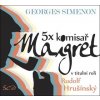 5x komisař Maigret - 5CD - Georges Simenon; Josef Somr; Jiřina Bohdalová; Rad